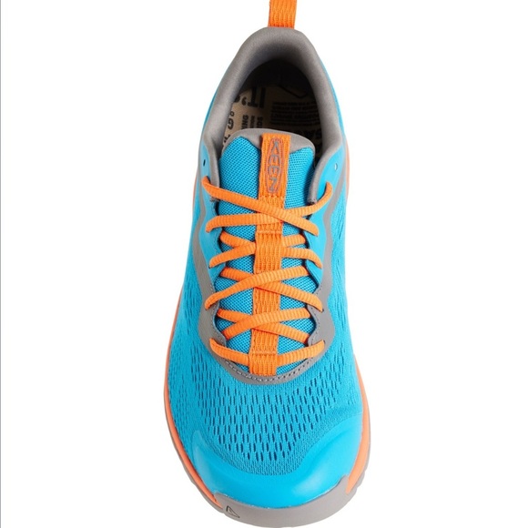Keen (NWT) Men's Athletic Running Trail Shoes - Blue and Orange, Size 10 - Picture 3 of 10